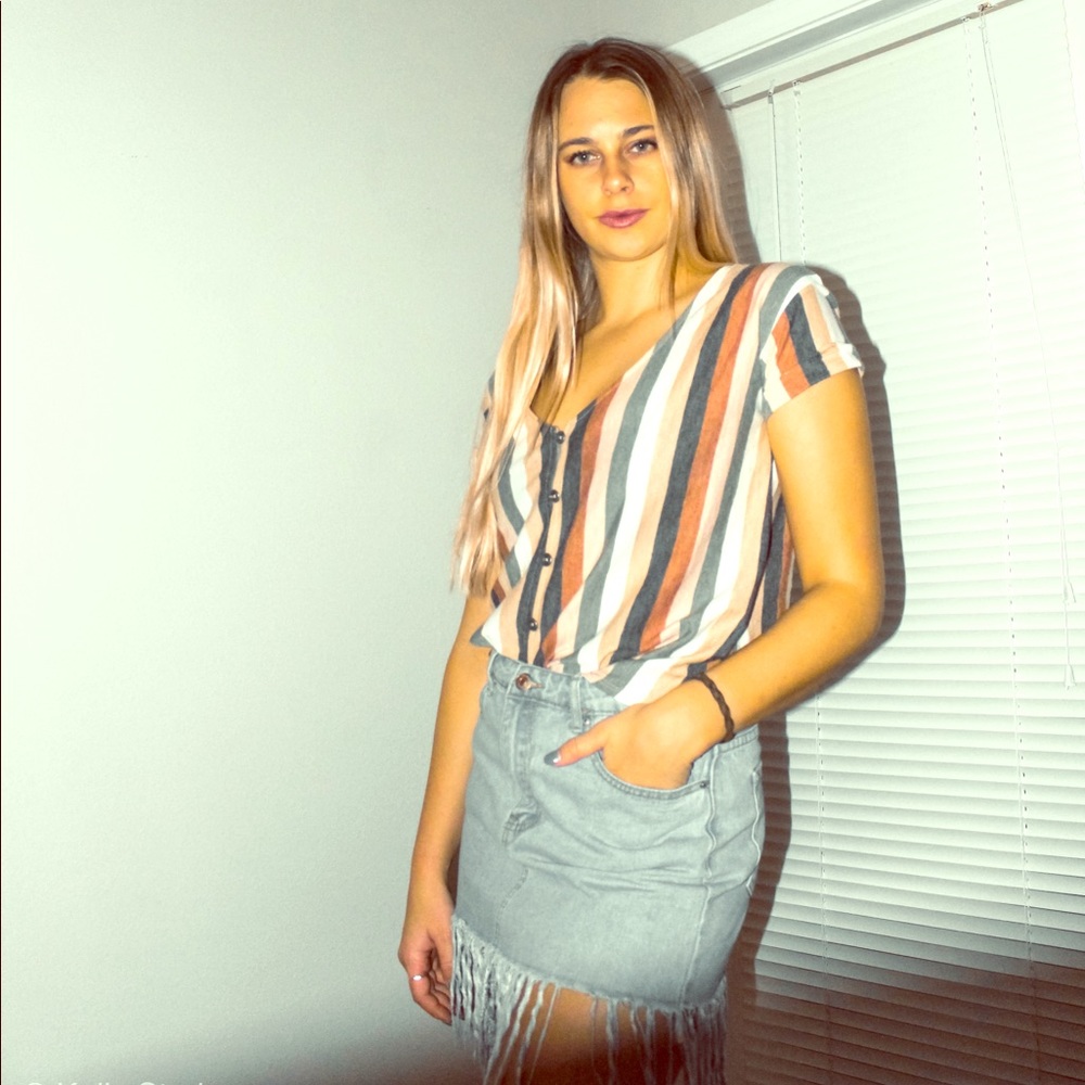 Pinstriped shirt